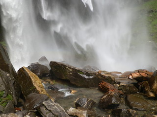 waterfall in India, Himachal Pradesh 