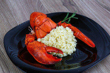 Risotto with lobster