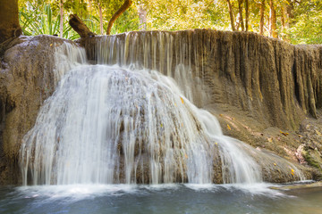 Beautiful waterfalls in deep forest of Thailand