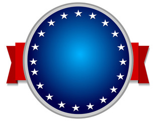 blue and red ribbons