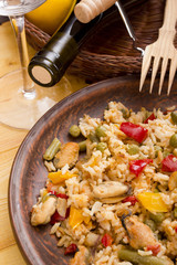 National dish of Spain - Fish paella