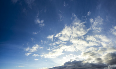 sky and white clouds to clean.