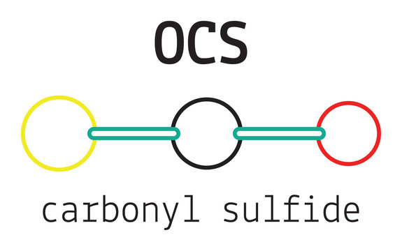 OCS carbonyl sulfide molecule