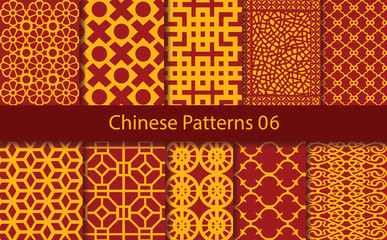 vector Chinese traditional pattern collection