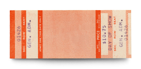 Orange Concert Ticket