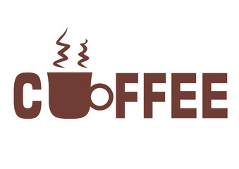 Graphic inscription : coffee