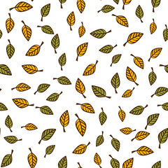 Leaf seamless pattern background