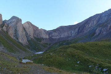 Fototapeta na wymiar Mountain panorama in Hohe Tauern Alps, Austria