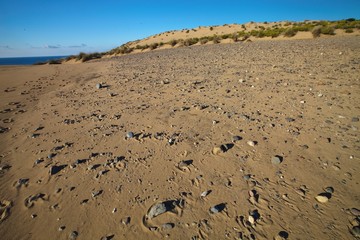 wind creates interesting drawings in the sand, Sardinia