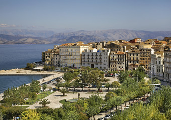 Obraz premium Panoramic view of Corfu city. Greece