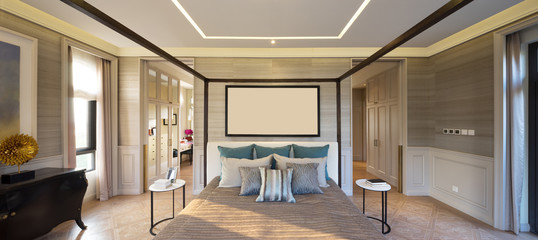 interior of modern bedroom