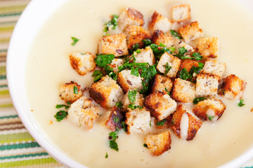Chestnut cream soup