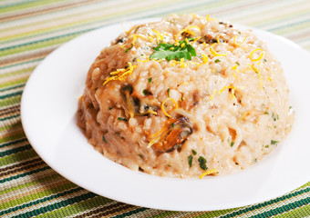 Risotto with seafood
