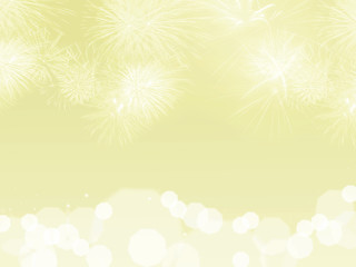 abstract yellow christmas background with salute