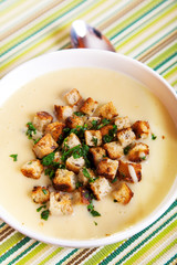 Chestnut cream soup