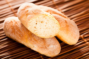 Homemade baguettes