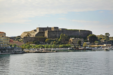 Fototapeta na wymiar New fortress in Corfu city. Greece