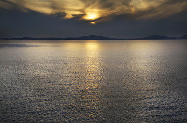 Landscape near Corfu island. Greece