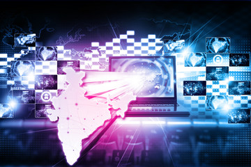 Digital India internet technology