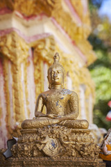 Golden buddha ornament