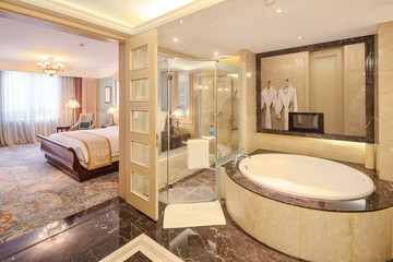 interior of modern bathroom