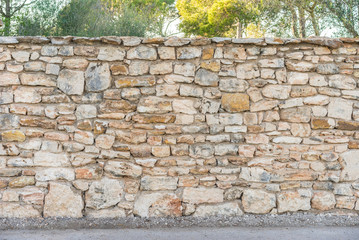 Garten Mauer Zaun Steine