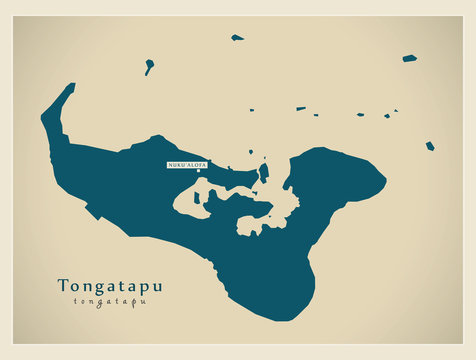 Modern Map - Tongatapu TO