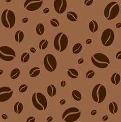 Coffee bean pattern vector