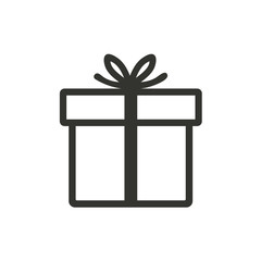 Gift Box - vector icon.