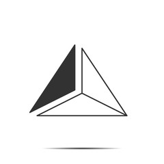 Triangle simple logo  design   business company  identity