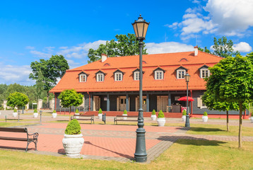 Obraz premium The area of the church of the Holy Trinity and Dominican Monastery. Liskiava. Lithuania
