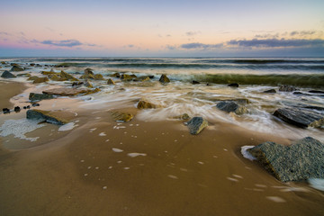 Morgendämmerung an der Steilküste bei Ückeritz, Insel Usedom