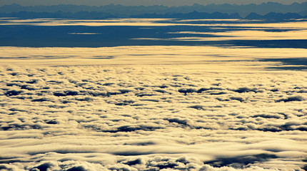 nuages...vue aérienne