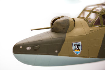 WWII model kit plane