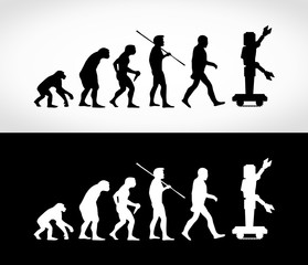 Naklejka na ściany i meble Evolution of Man
