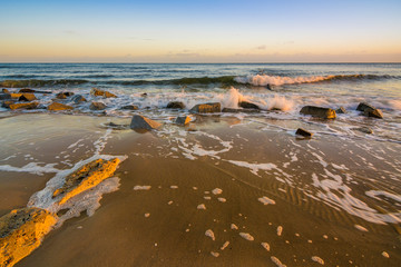 Sonnenaufgang an der Steilküste bei Ückeritz, Insel Usedom