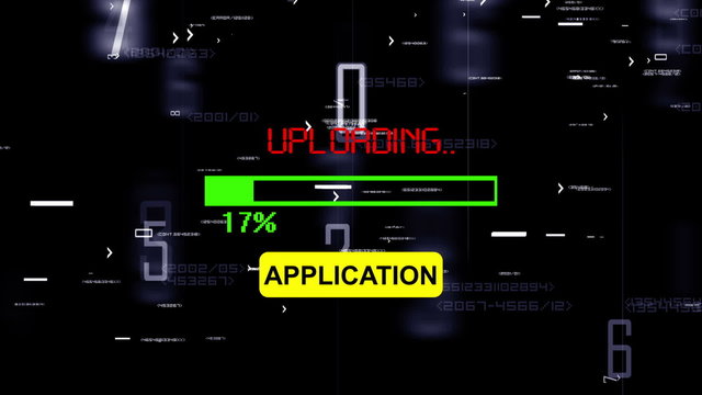 Upload application progress bar 