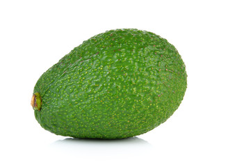 avocado on white background