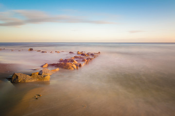 Ostseeküste auf Insel Usedom/Langzeitbelichtung