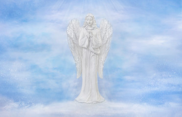 Angel in the heavens sky