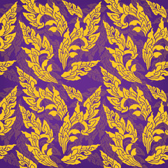 Thailand pattern seamless vector