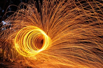 Fire Dragon create by steel wool