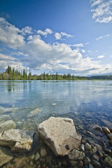 yukon river through whitehorse canada