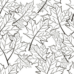 Seamless vector of Leaves design 