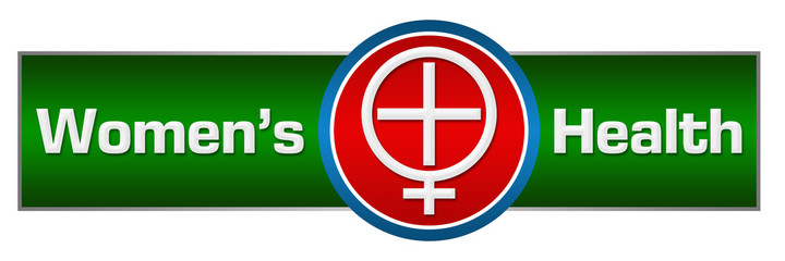 Obraz premium Womens Health Red Green Blue Circle Center 