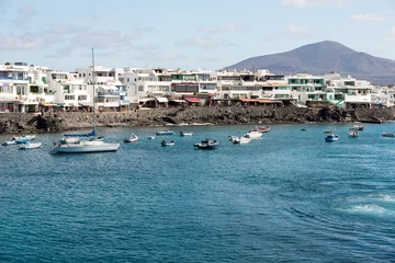 Foto op Aluminium Fishing boats in Playa Blanca, Canary Island Lanzarote.Spain © wjarek