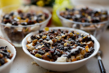 Traditional polish poppy seeds dessert