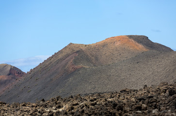 Timanfaya National Park in Lanzarote, Canary Islands, Spain