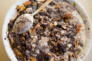 Traditional polish poppy seeds dessert