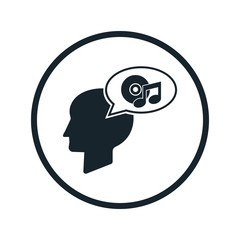 Obraz premium Thought about icon